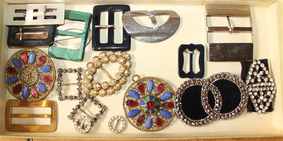 1930s diamonte belt & mixed beading etc